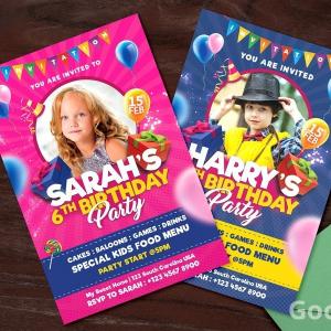Kids Birthday Party Invitation