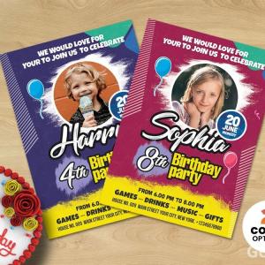 Creative Birthday Party Invitation